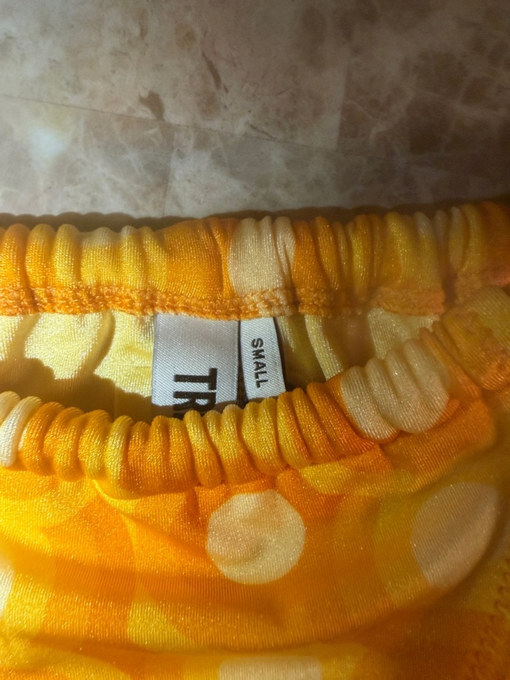 triangl swimwear Kids Orange Retro Circle Print Bikini Set - Picture 5 of 11